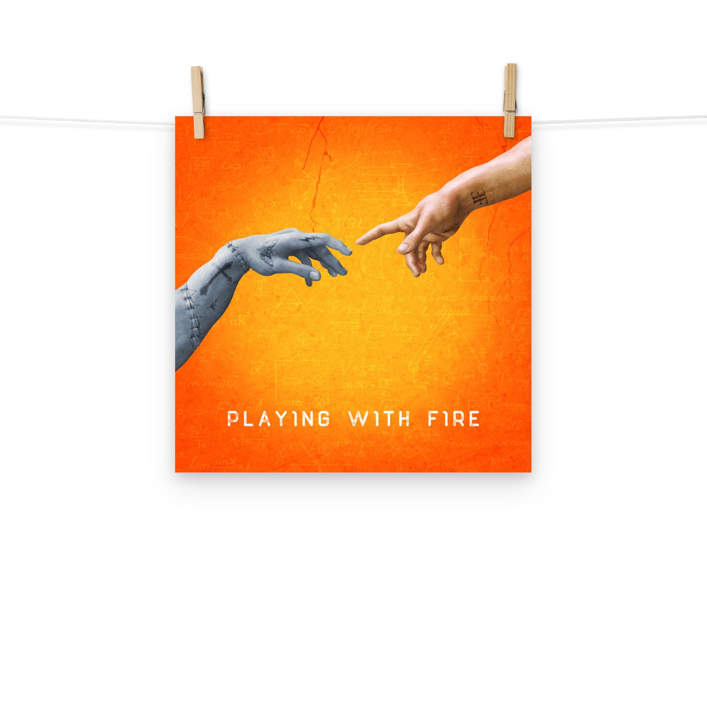 Playing With Fire Album Cover Poster - 14" x 14"