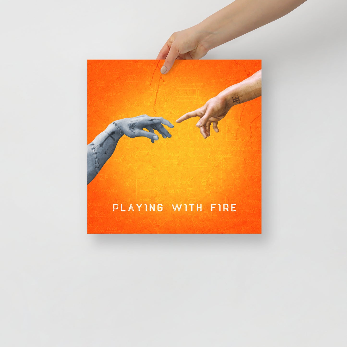 Playing With Fire Album Cover Poster - 14" x 14"