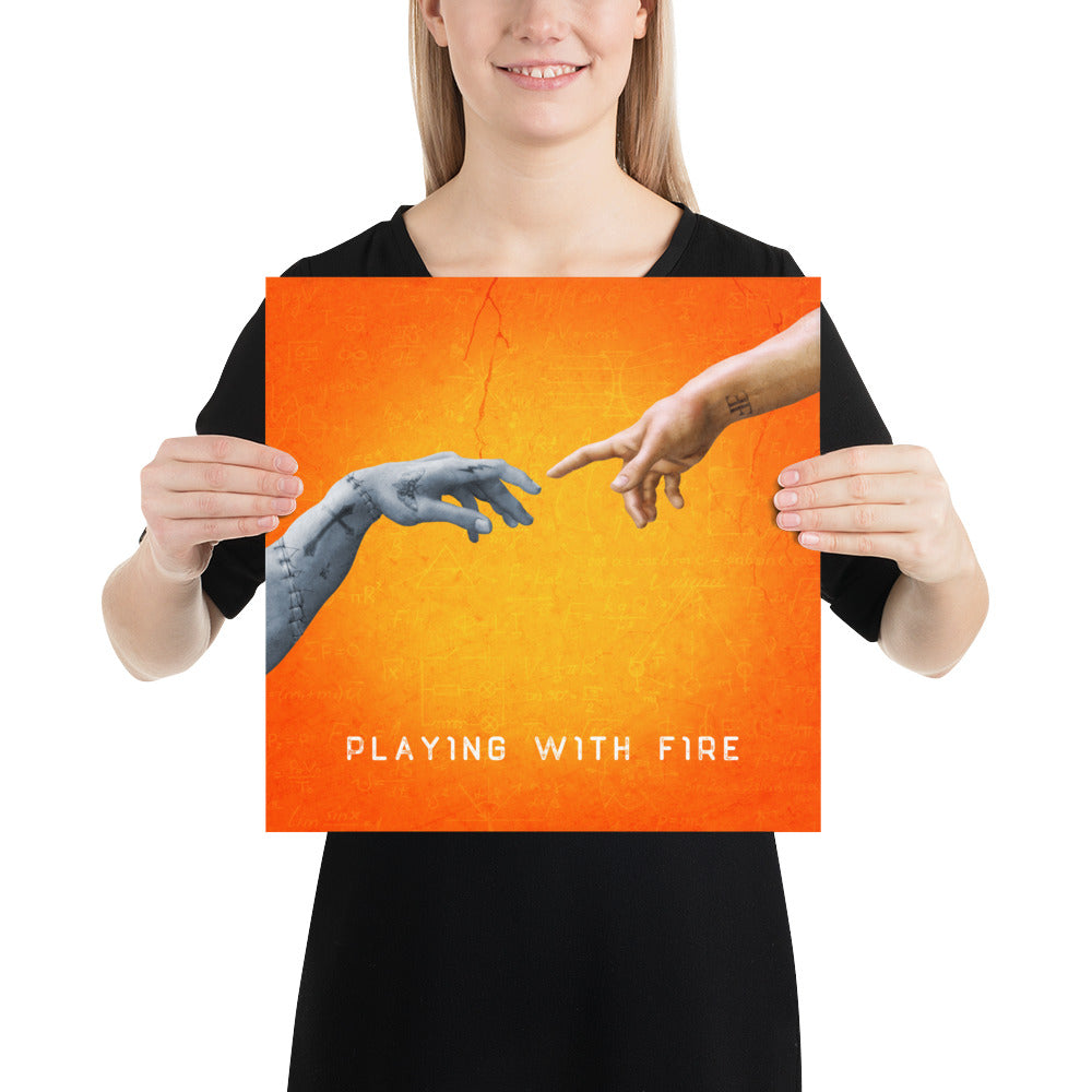 Playing With Fire Album Cover Poster - 14" x 14"